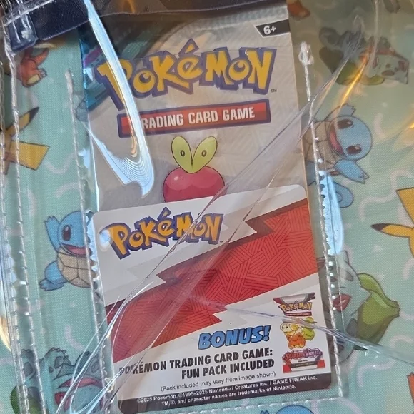 Pokemon Kids Clear Backpack Gen 1 Starters With Fun Pack Of Twilight Masquerade - Picture 3 of 6